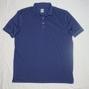 Callaway Opti Dri Polo Shirt Men's XL Blue White Stitch